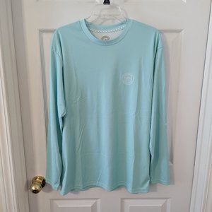 Fishing shirt, long sleeve by Guy Harvey, size M, seafoam green